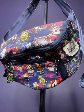 Tokidoki x Hello Kitty Navy Cartoon Crossbody Bag